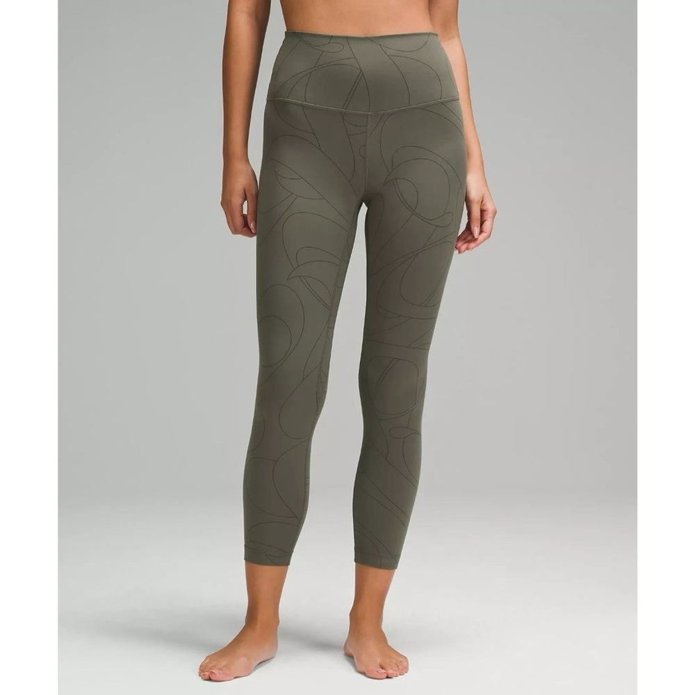 Lululemon green high rise leggings